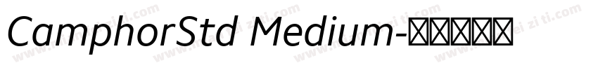CamphorStd Medium字体转换